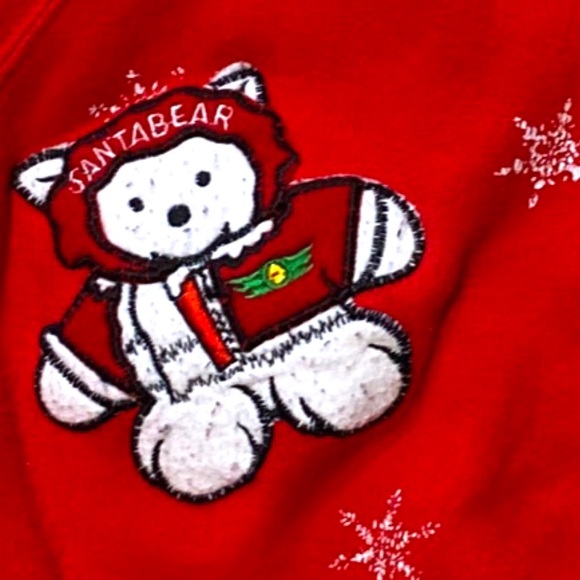 Vintage Child Santa Bear Sweatshirt - Picture 3 of 15